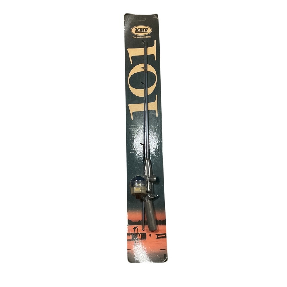 Zebco 101 Spincast Fishing‎ Rod Reel Combo NIP VTG Dead Stock NOS Sealed